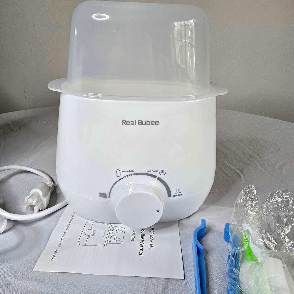 Real Bubee Baby Bottle Warmer w/ Adjustable Settings & Sterilizer RBN-1001